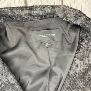 Black & Grey Ann Taylor Patterned Coat Size M